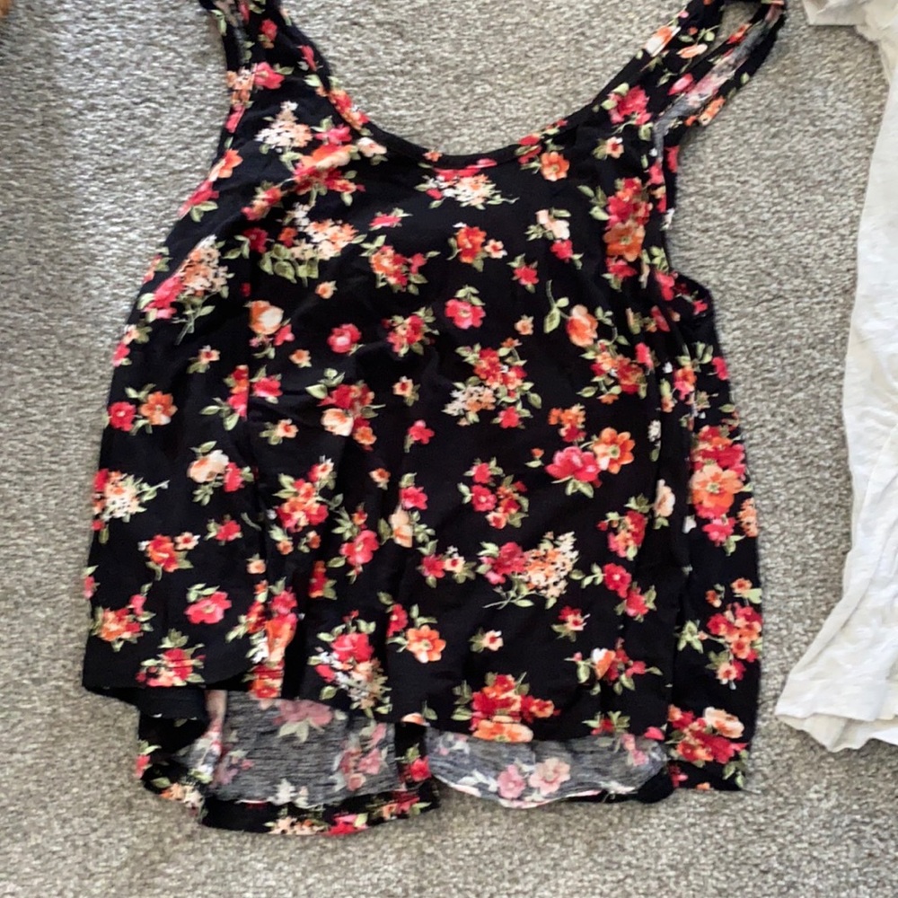 This black flower top is from Charlotte Russe